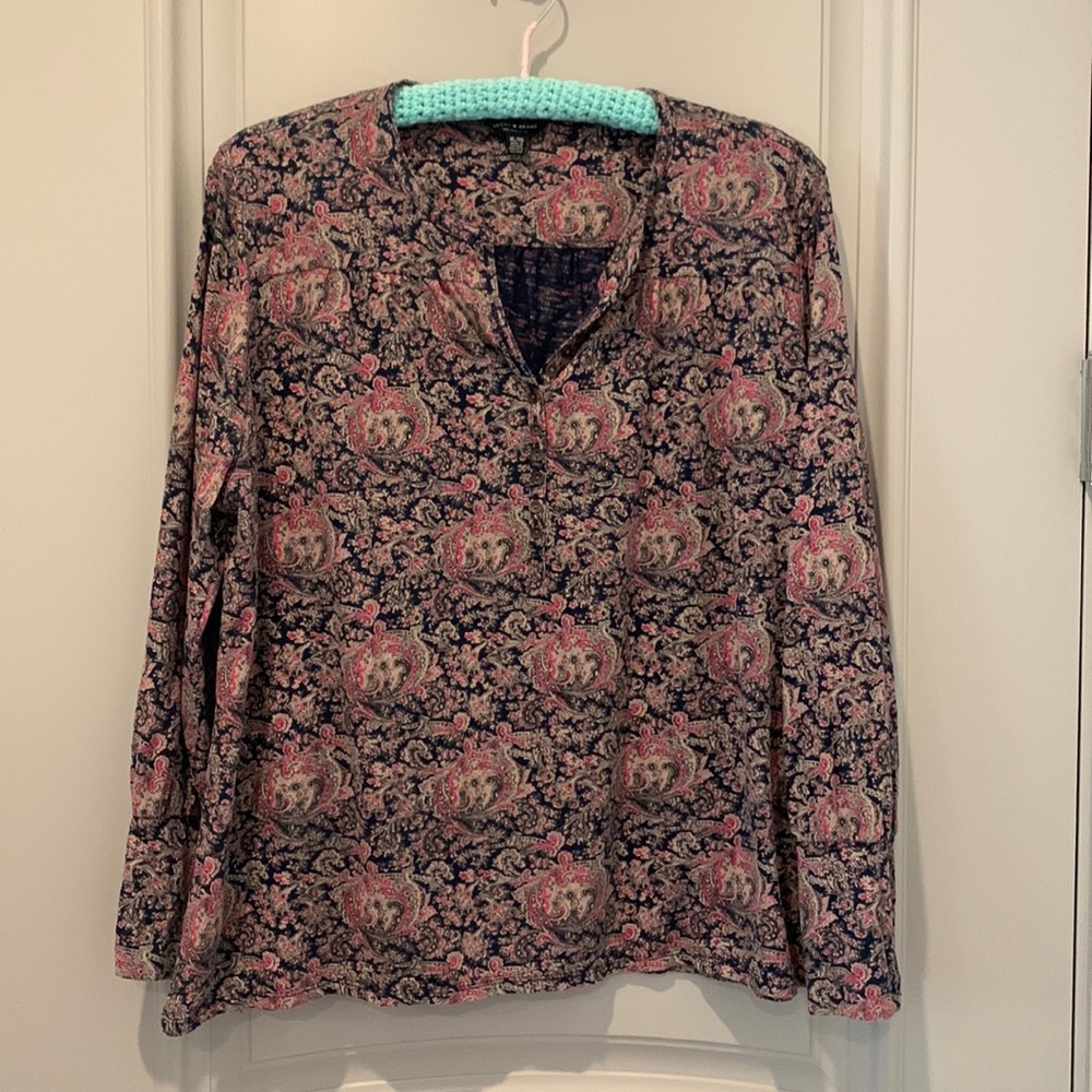 Lucky Brand Paisley Print Top